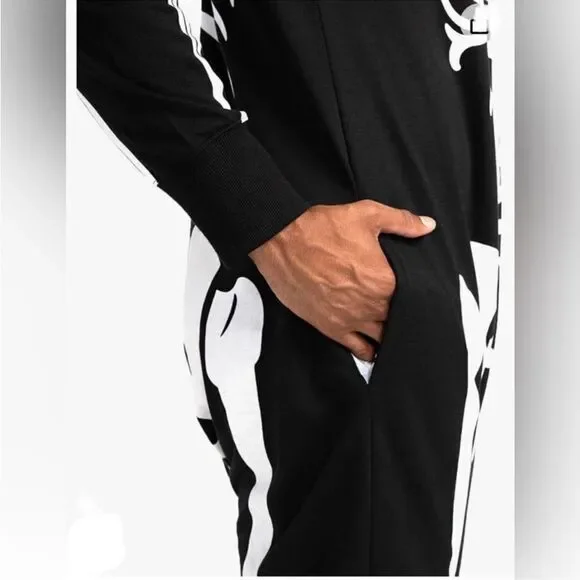SKELETON ONE PIECE‎ COSTUME BY TIPSY ELVES, XXL, JACK SKELLINGTON - Picture 2 of 5